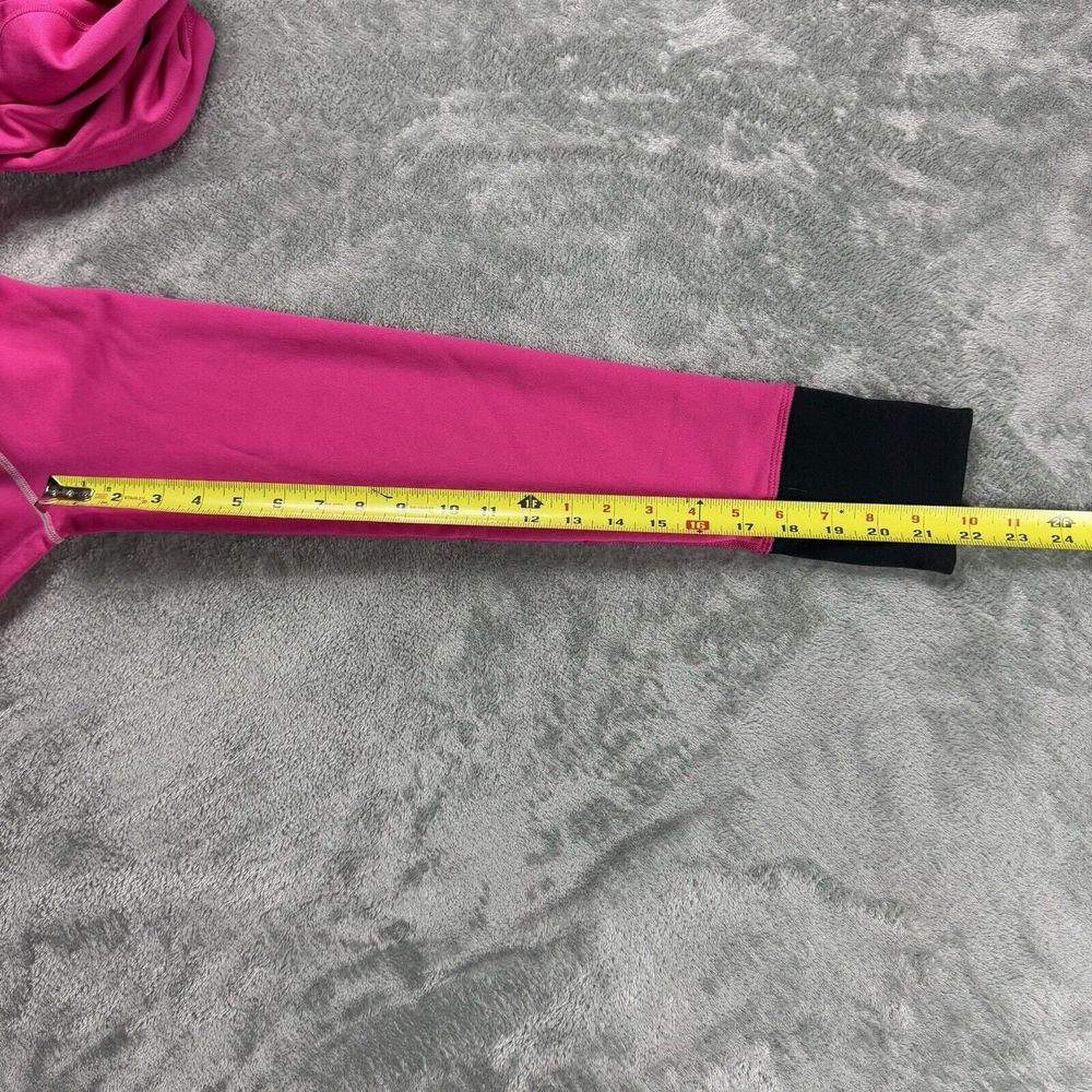 Nike Therma-fit Hoodie Womens Small Pink Swoosh Pullover Thumbholes Fleece - Picture 13 of 14